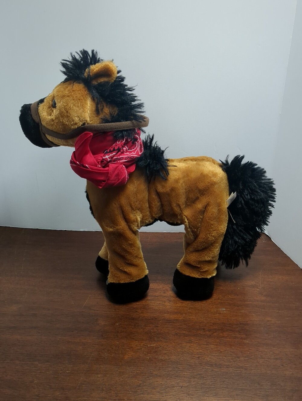 Dan Dee Collector Choice Plush Brown Horse Neighs Gallops Sounds Motion 15”